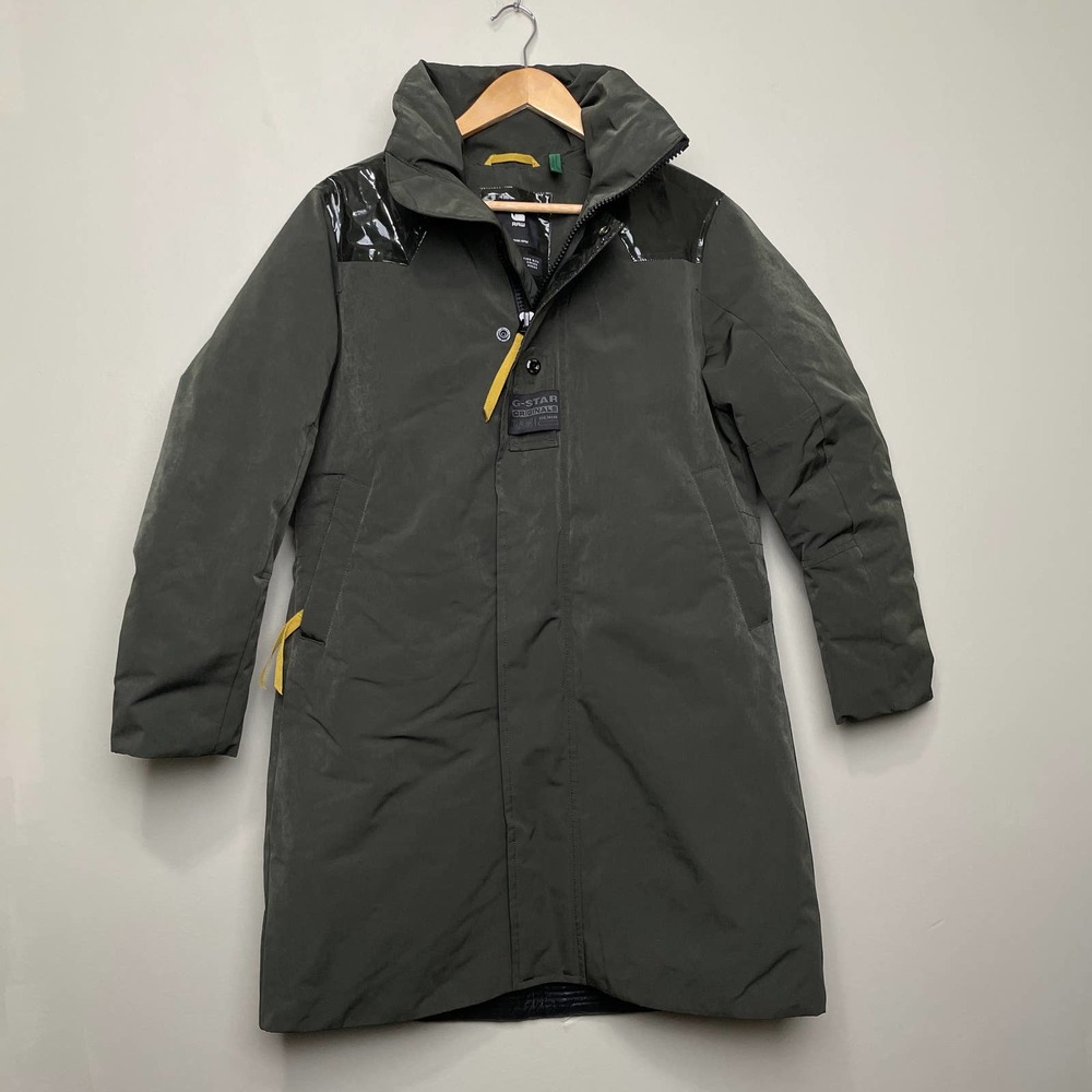 NWT G-star Raw Puffer Insulated Jacket Hidden Pockets Water Resistant Green